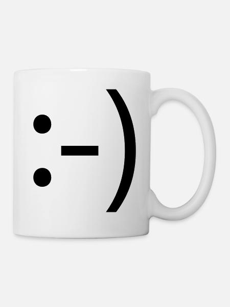 smile :-) - Tasse - Weiß