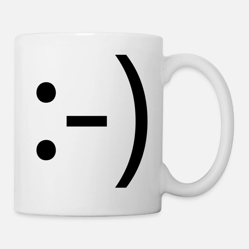 smile :-) - Tasse - Weiß