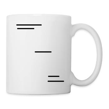 Fluchtlinien / Trajectories (1c) - Tasse - Weiß - Rechts
