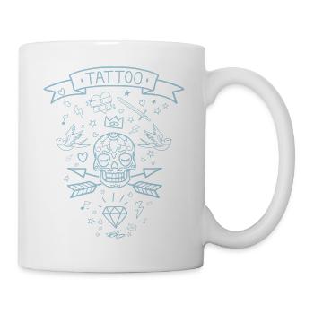 Tattoo line - Mug blanc - blanc - Droite