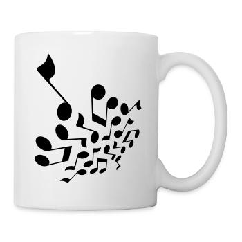 Noten - Tasse - Weiß - Rechts