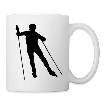 nordic skating - Tasse - Weiß - Rechts