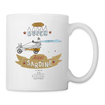 Super Sardine KRAFT - Mug blanc - blanc - Droite