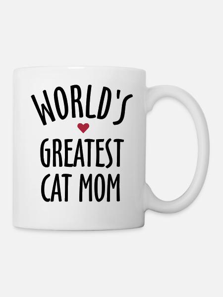 World's Greatest Cat Mom - Mug - white