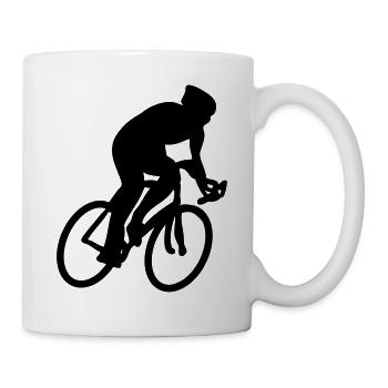 Bicyclette Bicyclette de course - Mug blanc - blanc - Droite