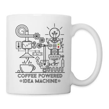 Coffee powered - black - Mug - white - Right
