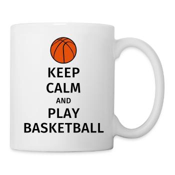 keep calm and play basketball - Mug - white - Right