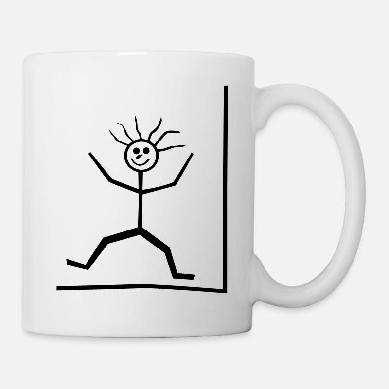 Strichmännchen - Tasse - Weiß