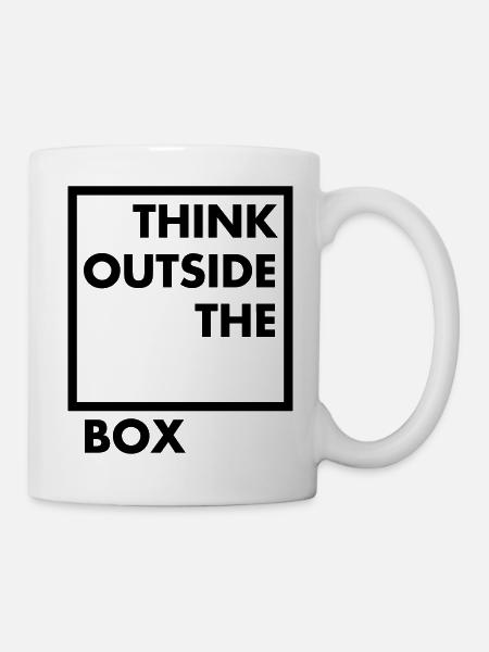 Think outside the box - Tasse - Weiß