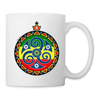Triskell Rasta - Mug blanc - blanc - Droite