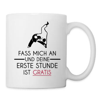 Erste Stunde | Judo Tassen & Zubehör - Tasse - Weiß - Rechts