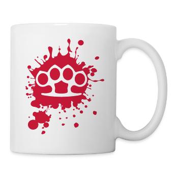 Faust - Schlagring - Tasse - Weiß - Rechts