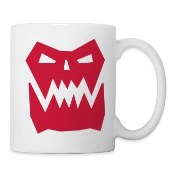 Ork-Gesicht - Tasse - Weiß - Rechts