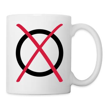 yes no ok election - Mug - white - Right
