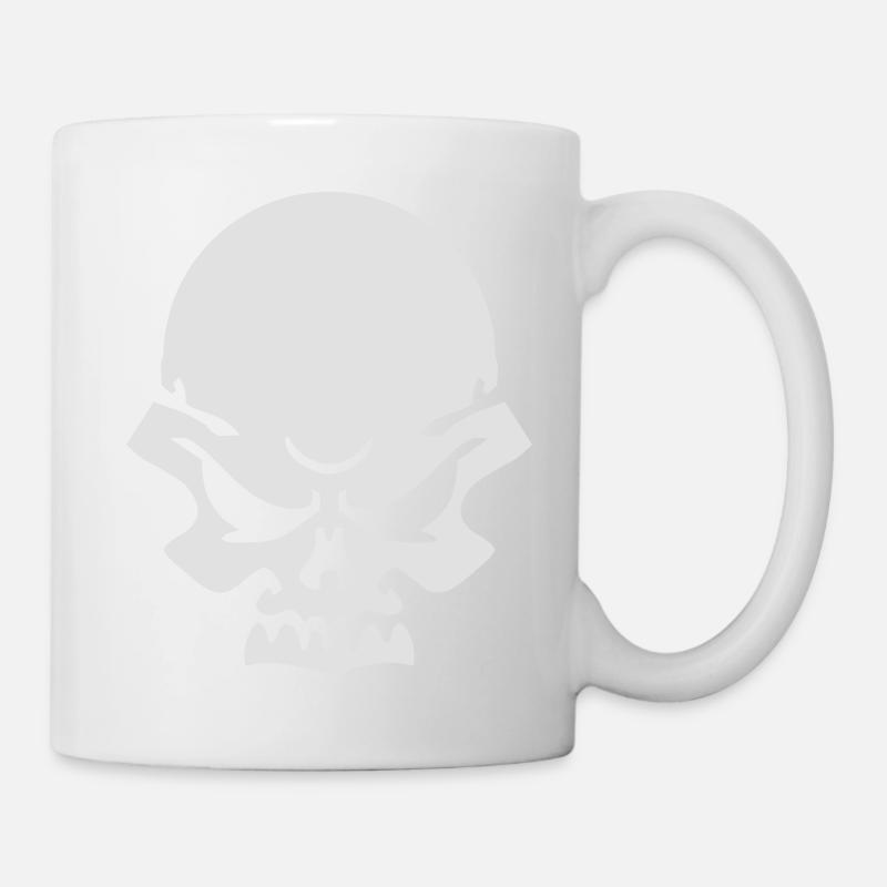 Totenkopf - Tasse - Weiß