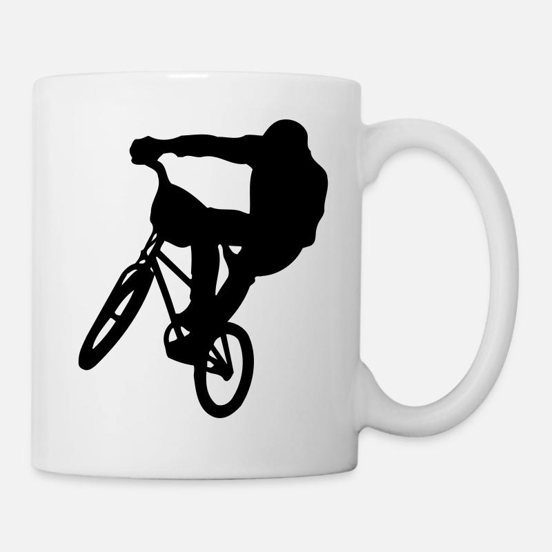 bmx sport - Tasse - Weiß
