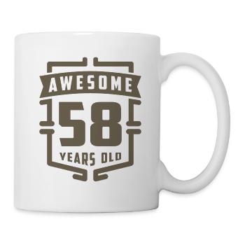 Awesome 58 Years Old - Mug - white - Right