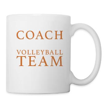 Volleyball-Trainer-Geschenk - Tasse - Weiß - Rechts