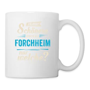 Heimat Stadt - Forchheim - blau retro - RAHMENLOS - Tasse - Weiß - Rechts