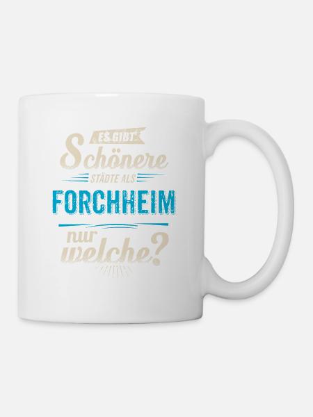 Heimat Stadt - Forchheim - blau retro - RAHMENLOS - Tasse - Weiß