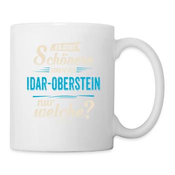 Heimat Stadt - Idar Oberstein - blau retro - - Tasse - Weiß - Rechts