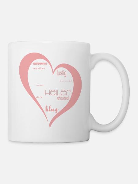 Krankenschwester Herz - Tasse - Weiß