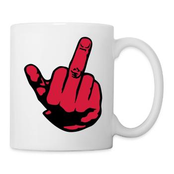 Fuck - Mug blanc - blanc - Droite