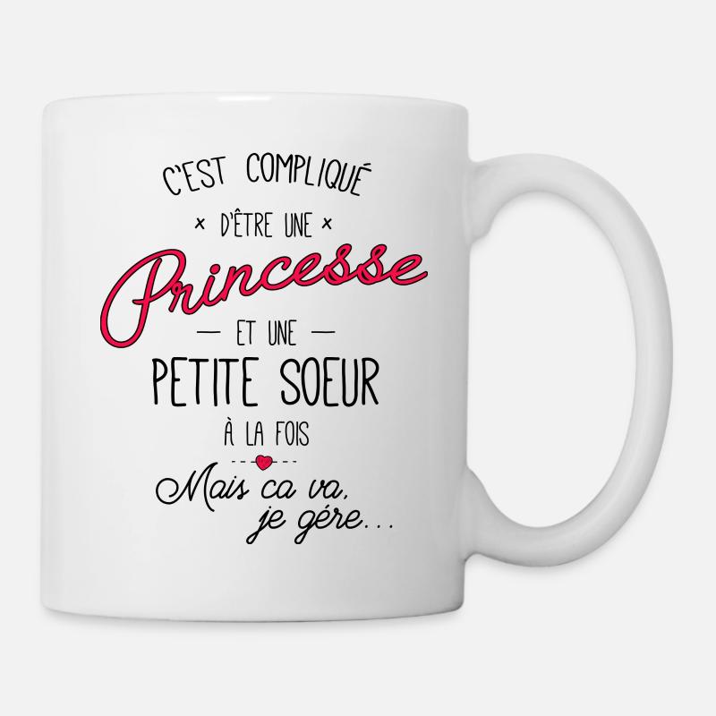 Princesse et petite soeur a la fois - Mug blanc - blanc