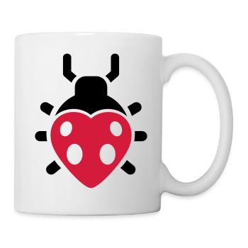 Heart Ladybug - Mug - white - Right