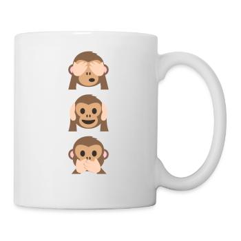 Édition limitée de Monkey Emoji - Mug blanc - blanc - Droite