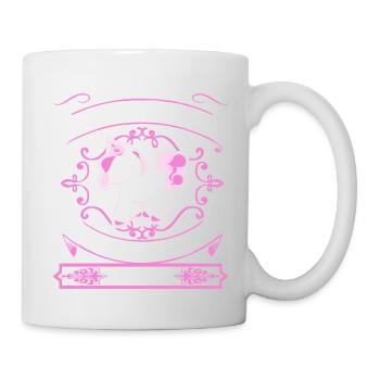 Einhorn - Leben nervt - Glitzer streuen - Tasse - Weiß - Rechts