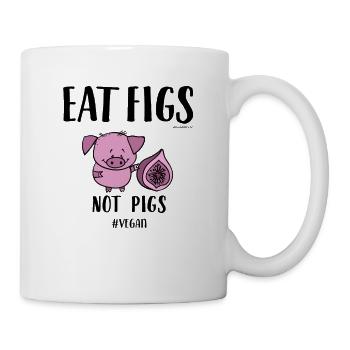 Eat Figs Not Pigs - Mug - white - Right