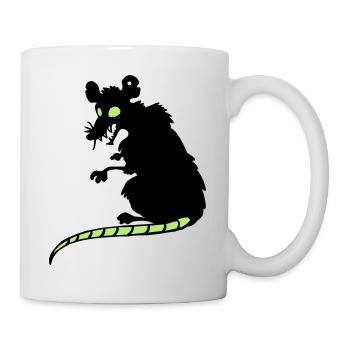 Miese Ratte - Tasse - Weiß - Rechts