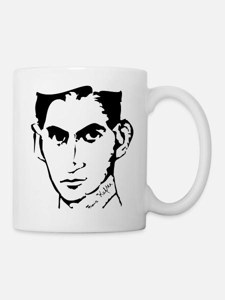 Portrait de Franz Kafka, - Mug blanc - blanc