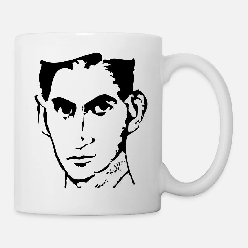 Portrait de Franz Kafka, - Mug blanc - blanc