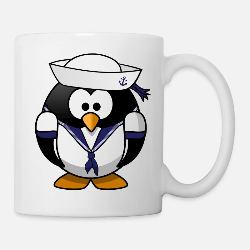 Matrosen Pinguin - Tasse - Weiß