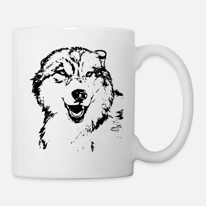Wolf - Tasse - Weiß
