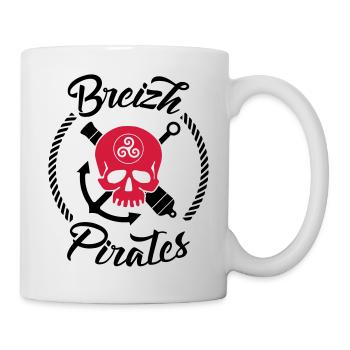 Breizh Pirates - Mug blanc - blanc - Droite