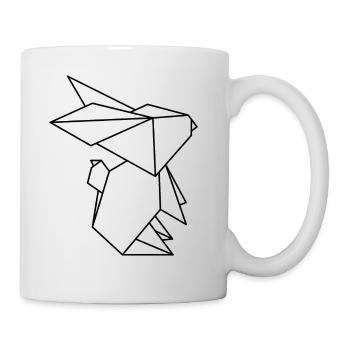Hoppelhase - Tasse - Weiß - Rechts