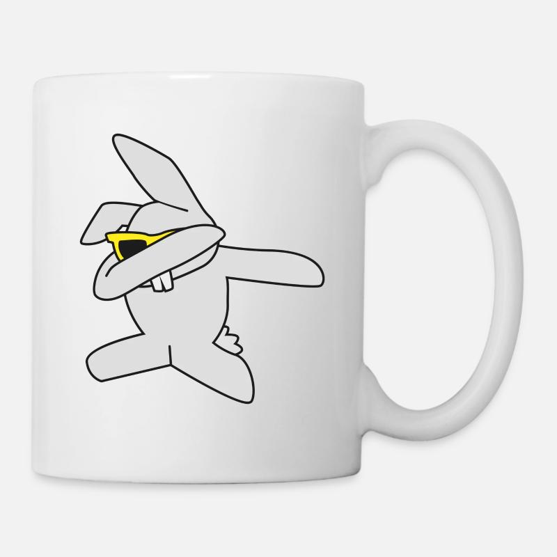 Dabbing Osterhase - Tasse - Weiß