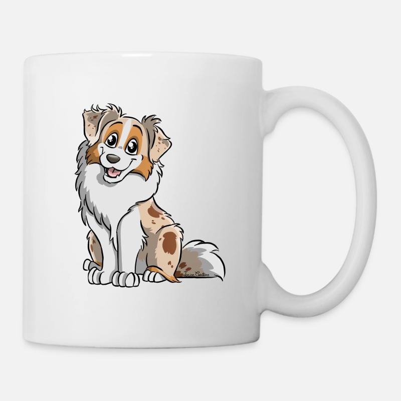 Red Merle Australian Shepherd - Tasse - Weiß