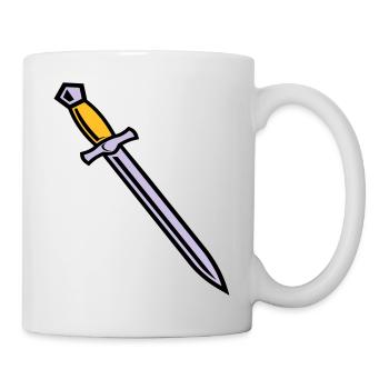 Schwert - Tasse - Weiß - Rechts