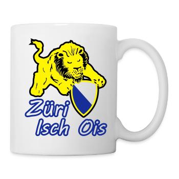 Züri isch ois - Tasse - Weiß - Rechts
