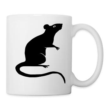 rat rats duo ratty mouse mice animal Rattus - Mug - white - Right