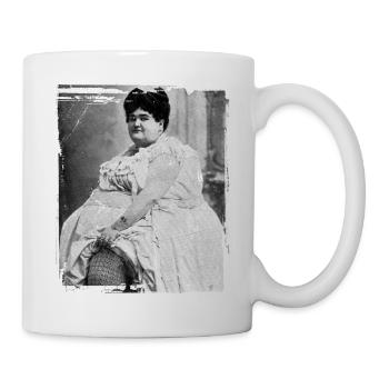 Dicke Frau | vintage - Tasse - Weiß - Rechts