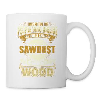Carpenter - wood - sawdust - welding - EN - Mug - white - Right