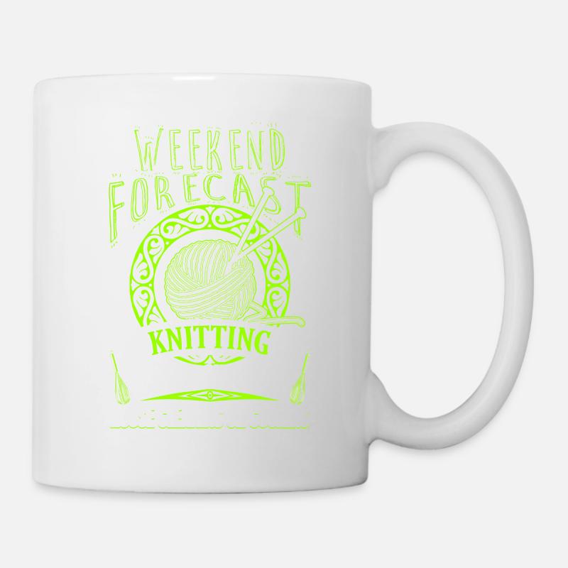 Weekend Forecast - Knitting - EN - Mug - white