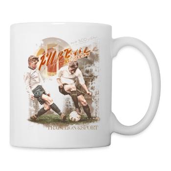 fußball sonne vintage jungs jungen boy must have - Tasse - Weiß - Rechts