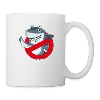 no hai Comic niedlich Fisch verbot Schild wild dem - Tasse - Weiß - Rechts
