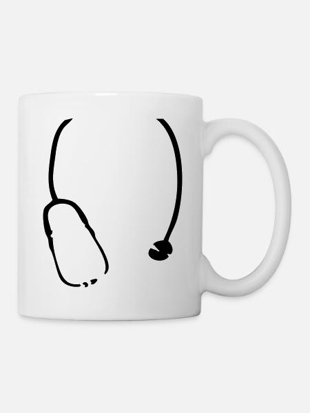 Stethoskop - Tasse - Weiß